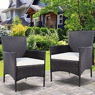 Image result for Outdoor Patio Wicker Dining Chairs