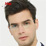 Image result for Frameless Rimles Round Eyeglasses Men
