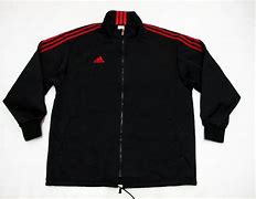 Image result for Black with Red Stripes Adidas Track Jacket
