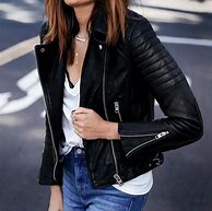 Image result for Jeans with Black Leather Jacket