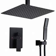 Image result for Square Shower Head with Handheld Combo
