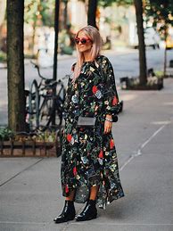 Image result for Midi Dress with Booties