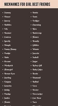 Image result for Nicknames for Your Girl Bestie