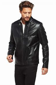 Image result for Men's Belted Leather Jacket