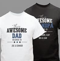 Image result for This Awesome Dad Belongs To Personalized Comfortwash T-Shirt