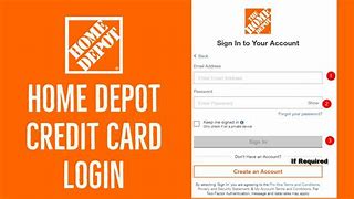 Image result for Home Depot Credit Card Login Account Pay Bill