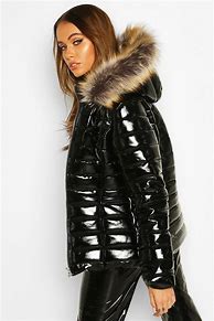 Image result for Fur Collar Puffer Jackets