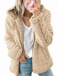 Image result for Long Sherpa Jacket for Women