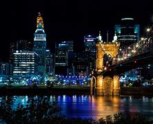 Image result for Downtown Cincinnati at Night