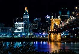 Image result for Cincinnati Ohio Skyline at Night