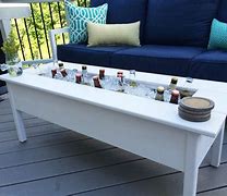 Image result for Outdoor Table with Cooler