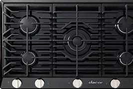 Image result for Dacor Gas Cooktop with Downdraft in Black 36