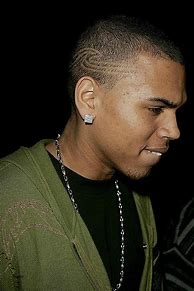 Image result for Chris Brown with Curly Hair
