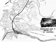 Image result for Map of Johnstown Flood 1889