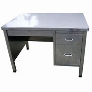 Image result for Metal Desk with Wood Top