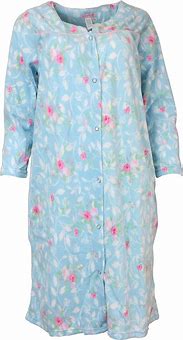 Image result for Women's Snap-Front Long Fleece Robe, Turquoise Blue L Misses