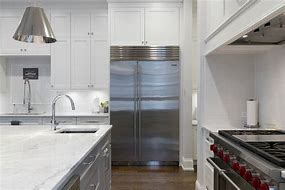 Image result for White Stain Kitchen Cabinets