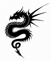 Image result for Dragon Black White Clip Art