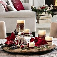 Image result for Side Table Christmas Decor Ideas