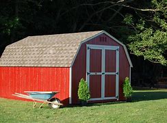Image result for Amish Made Classic Gambrel Barn Panelized Kit - 4Ft Side Walls