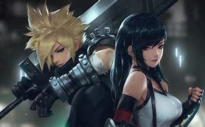 Image result for FF7 Cloud and Tifa