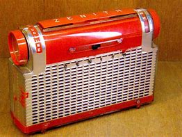 Image result for Vintage Zenith Portable Radio