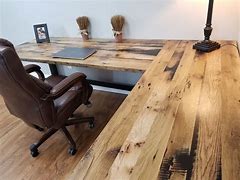 Image result for Rustic Home Office Desk Furniture