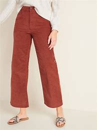 Image result for Old Navy Women's Extra High-Waisted Cropped Wide-Leg Pants - Beige - Tall Size 8