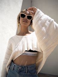 Image result for Oversized Crop Sweater