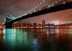 Image result for Brooklyn Bridge Night