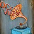 Image result for Record Player Painting