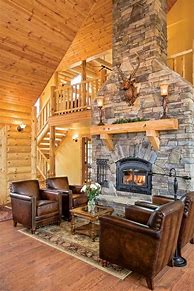 Image result for Log Cabin Homes Interior