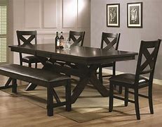 Image result for Real Living - Harlow 6-Piece Padded Dining Set With Bench