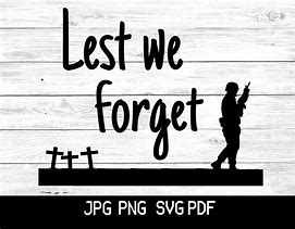 Image result for Lest We Forget Silhouette