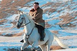Image result for Kim Jong Un On Horse