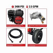 Image result for SIMPSON Clean Machine By SIMPSON 3400-PSI 2.5-GPM Cold Water Gas Pressure Washer With CARB In Black | CM61083-S
