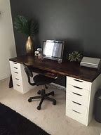 Image result for DIY Desk with Drawers