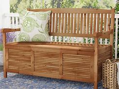 Image result for Patio Bench with Storage
