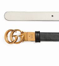 Image result for GUCCI Wide Leather Belt With Double G Buckle, Size Gucci 70, Black, Leather