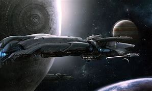 Image result for Sci-Fi Carrier Over a Planet