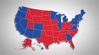 Image result for Election Map Red Blue