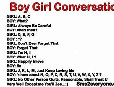Image result for Girl and Boy Talking Quotes