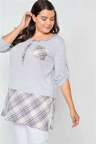 Image result for Plus Size Plaid