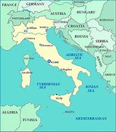 Image result for Italy Boot Map