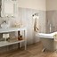 Image result for Wood Plank Tile Bathroom
