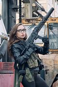 Image result for Woman with Gun Stock