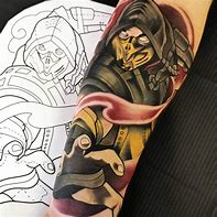 Image result for Mortal Kombat X Scorpion Tattoo