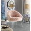 Image result for Wooden Chairs with Faux Fur