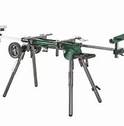 Image result for Masterforce Universal Folding Miter Saw Stand with Wheels