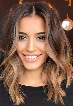55+ Spring Hair Color Ideas & Styles for 2021 : Lob beachy with blonde in 2021 | Balayage hair, Spring hair color, Balayage hair caramel